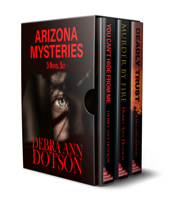 Arizona Mysteries ebook box set of Debra Ann Dotson's first three murder mystery novels.